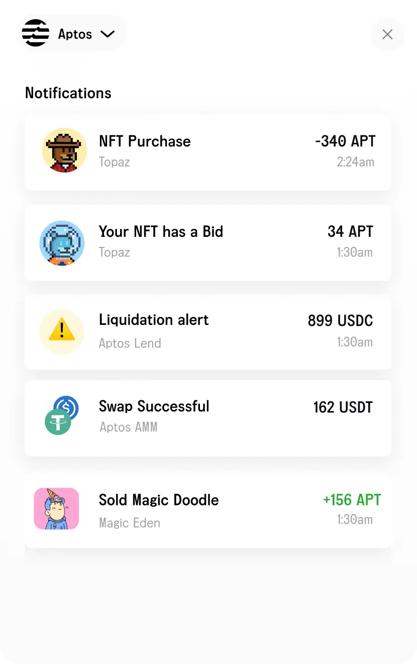 Aptos and Sui Web3 apps accessible through Martian wallet